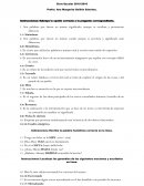 Examen de español 3°SEC