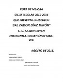 RUTA DE MEJORA DE LA LOCALIDAD DE CHAHUANTLA, IXH. DE MAD., VER