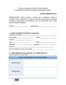 Licenciatura en Educación Secundaria. Especialidad: Español GUIA DE OBSERVACION