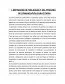 DEFINICIÓN DE PUBLICIDAD Y DEL PROCESO DE COMUNICACIÓN PUBLICITARIA