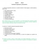 Español 1 Etapa 3 Actividad de organización y jerarquización