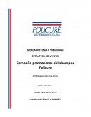 ESTRATEGIA DE VENTAS Campaña promocional del shampoo Folicure