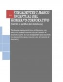 ANTECEDENTES Y MARCO CONCEPTUAL DEL GOBIERNO CORPORATIVO
