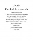 Economía mexicana: Ensayo final
