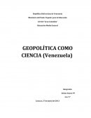 GEOPOLÍTICA COMO CIENCIA (Venezuela)
