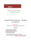 LABORATORIO DE HIDRÁULICA MECANICA DE FLUIDOS I