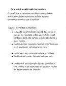 Características del Español en Honduras