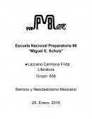Barroco y Neoclasicismo Mexicano . Características del Barroco.