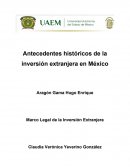 Inversión Extranjera en México.