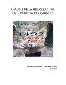 ANÁLISIS DE LA PELICULA “1492: LA CONQUISTA DEL PARAÍSO”