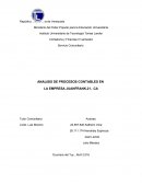 ANALISIS DE PROCESOS CONTABLES EN LA EMPRESA JUANFRANK,21, .CA