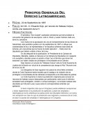 PRINCIPIOS GENERALES DEL DERECHO LATINOAMERICANO.