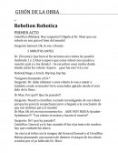 GUIÓN DE LA OBRA Rebelion Robotica