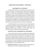 ADMINISTRACIÓN DE MANTENIMIENTO Y CONFIABILIDAD.