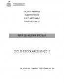 RUTA DE MEJORA ESCOLAR CICLO ESCOLAR 2015 -2016