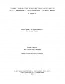CUADRO COMPARATIVO DE LOS SISTEMAS NACIONALES DE CIENCIA, TECNOLOGIA E INNOVACIÓN DE COLOMBIA, BRASIL Y MEXICO