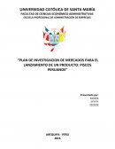 PLAN DE INVESTIGACION DE MERCADOS PARA EL LANZAMIENTO DE UN PRODUCTO: PISCOS PERUANOS