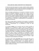 CONCLUSIÓN DEL MODELO BUROCRÁTICO DE ORGANIZACIÓN