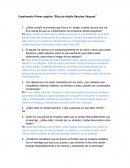 Cuestionario Primer capítulo “Ética de Adolfo Sánchez Vázquez”