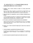 “EL ARQUITECTO Y LA TRANSFORMACION DE UNIDADES MEDICAS. DOS CASOS”.