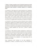 Análisis comparativo de la Constitución Dominicana.