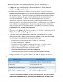 Desarrollo cuestionario libro guía Administración de Recursos Humanos pág. 25