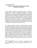 COLOMBIA Y SU ESTRATEGIA EN COMPETITIVIDAD, CIENCIA, TECNOLOGÍA E INNOVACIÓN