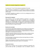 Análisis de la evaluación diagnóstica de español 1°A