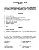ACTA DE ASAMBLEA GENERAL ORDINARIA