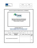 “Informe semanal de mantenimiento Preventivo y Correctivo en Central Térmica Nueva Tocopilla”