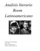 Análisis literario - Boom Latinoamericano