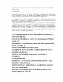 REF.: PERFIL DE PROYECTO PARA EL 1º CONGRESO INTERNACIONAL DE TURISMO COMUNITARIO.