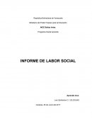 Programa Social Aprenda INFORME DE LABOR SOCIAL