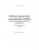 Balances generales consolidados CEMEX