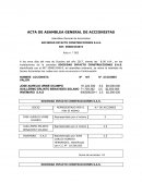 ACTA DE ASAMBLEA GENERAL DE ACCIONISTAS