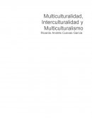 Multiculturalidad, Interculturalidad y Multiculturalismo