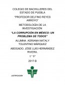 “LA CORRUPCIÓN EN MÉXICO: UN PROBLEMA DE TODOS”