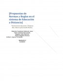 PROPUESTAS DE NORMAS Y REGLAS PARA LA EDUCACION