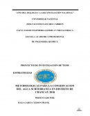 PROYECTO DE INVESTIGACION DE TESIS ESTRATEGIAS METODOLOGICAS PARA LA CONSERVACION DEL AGUA SUBTERRANEA EN DISTRITO DE CHANCAY 2018