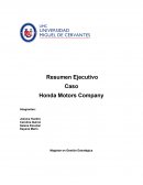 Resumen Ejecutivo Caso Honda Motors Company