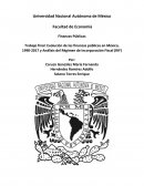 Evolución de las finanzas públicas en México, 1990-2017 y Análisis del Régimen de Incorporación Fiscal (RIF)