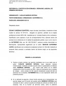 CONTESTACIÓN DEMANDA- ORDINARIO LABORAL DE PRIMERA INSTANCIA