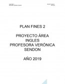 Proyecto pedagógico Fines2 INGLES 1° año