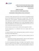 REPORTE DE LECTURA: CAPITULO 10: ESTRUCTURA Y DISEÑO ORGANIZACIONAL