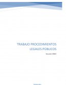 TRABAJO PROCEDIMIENTOS LEGALES PÚBLICOS (estatuto)