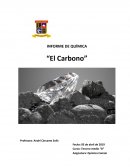 INFORME DE QUÍMICA “El Carbono”