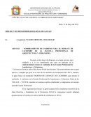 NOMBRAMIENTO DE PADRINO PARA EL REMATE DE CACHIMBO DE LA ESCUELA PROFESIONAL DE ARQUITECTURA Y URBANISMO