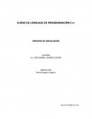 CURSO DE LENGUAJE DE PROGRAMACIÓN C++