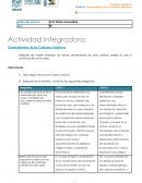 Actividad integradora . Generalidades de los Cuidados Paliativos
