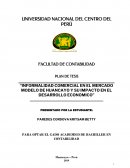 “INFORMALIDAD COMERCIAL EN EL MERCADO MODELO DE HUANCAYO Y SU IMPACTO EN EL DESARROLLO ECONOMICO”